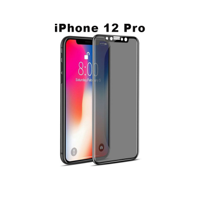 Folie Protectie ecran Apple iPhone 12 Pro, Privacy Premium Glass , Full Cover